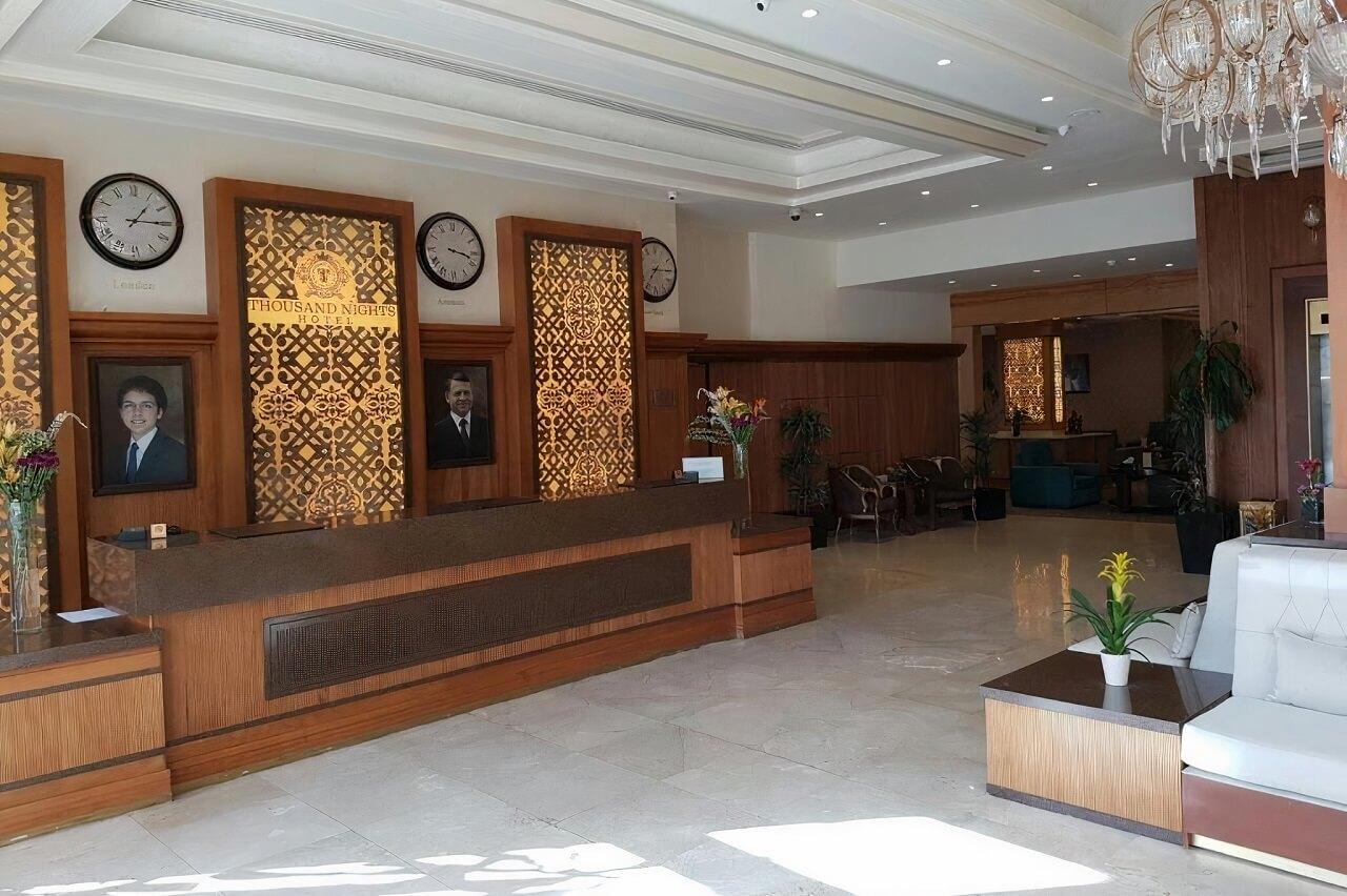 Thousand Nights Hotel Amman Exterior photo The lobby of the hotel